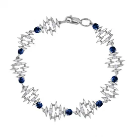 Серебряный браслет с фианитом