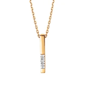 Золотое колье с бриллиантом