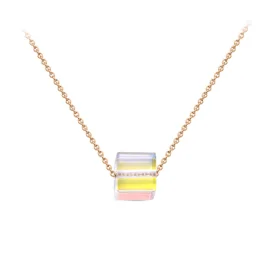 Золотое колье с ситаллом