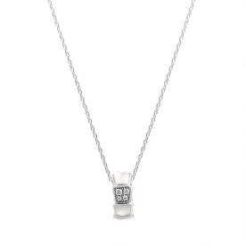 Серебряное колье с перламутром