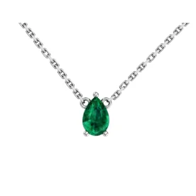 Серебряное колье с кварцем