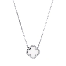Серебряное колье с керамикой