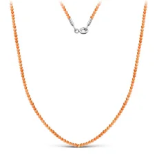 Бусы из серебра с кораллом