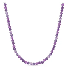 Бусы из серебра с аметистом