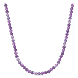 Бусы из серебра с аметистом