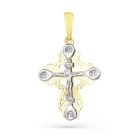 Крест из желтого золота 
