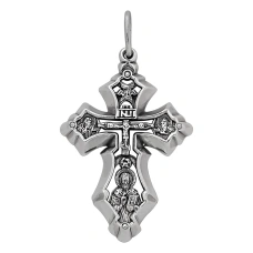 Крест из серебра с чернением