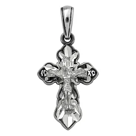 Крест из серебра с чернением