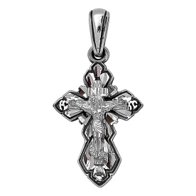 Крест из серебра с чернением
