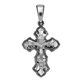 Крест из серебра с чернением