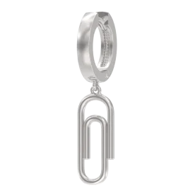 Серебряная серьга висячая