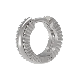 Серебряная серьга классическая