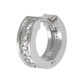 Серебряная серьга классическая