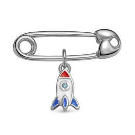 Булавка из серебра с эмалью