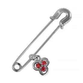 Булавка из серебра с фианитом