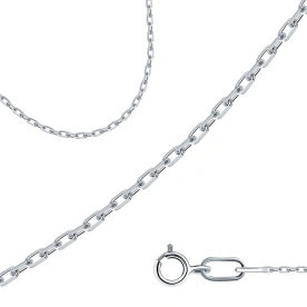 Цепь из белого золота 