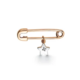 Брошь из золота с бриллиантом