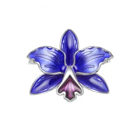 Брошь из серебра с эмалью