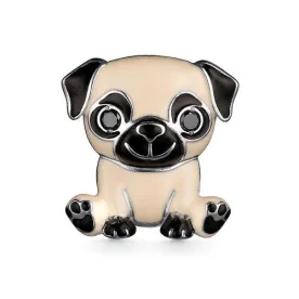 Брошь из серебра с эмалью