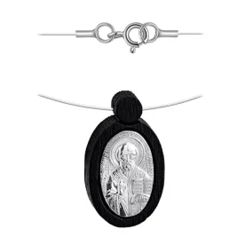 Подвеска на леске из серебра с деревом