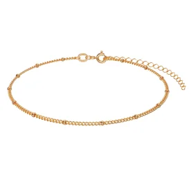 Браслет на ногу из золота 