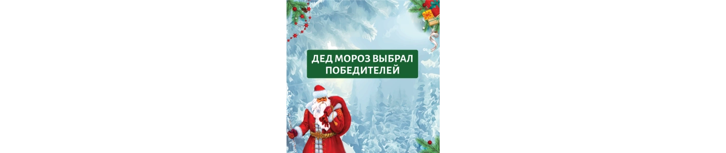 Объявляем имена победителей акции "Письмо драгоценному Деду Морозу"!