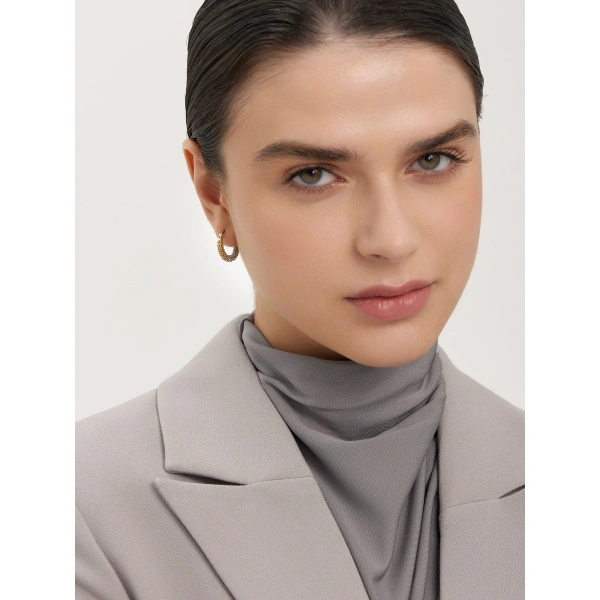Серьги кольца из золота
