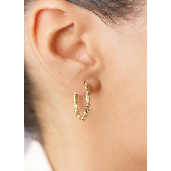 Серьги кольца из золота 585