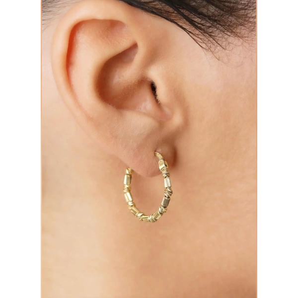 Серьги кольца из золота 585
