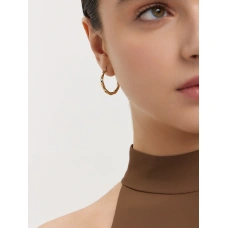Серьги конго из золота 585