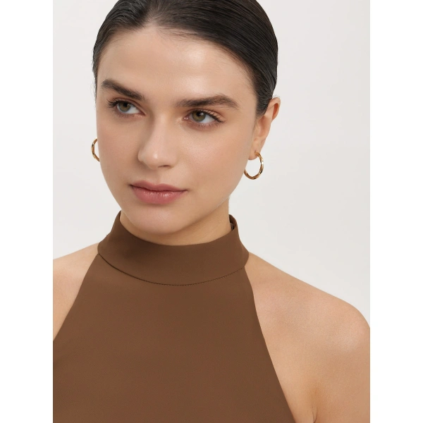 Серьги конго из золота 585