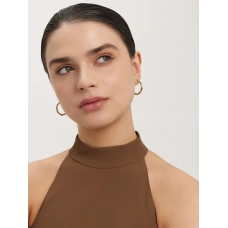 Серьги конго из золота 585