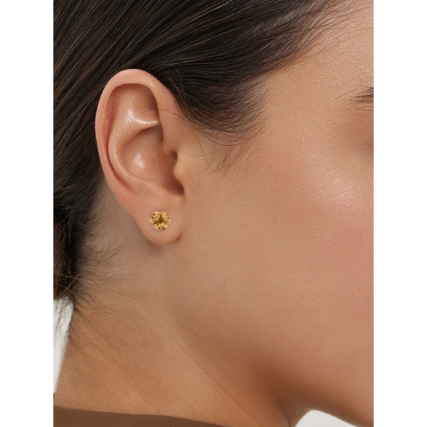 Серьги золотые с шариками