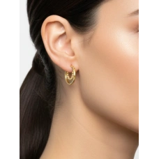 Серьги кольца из золота 585