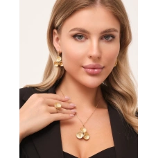 Серьги с подвесками из золота 